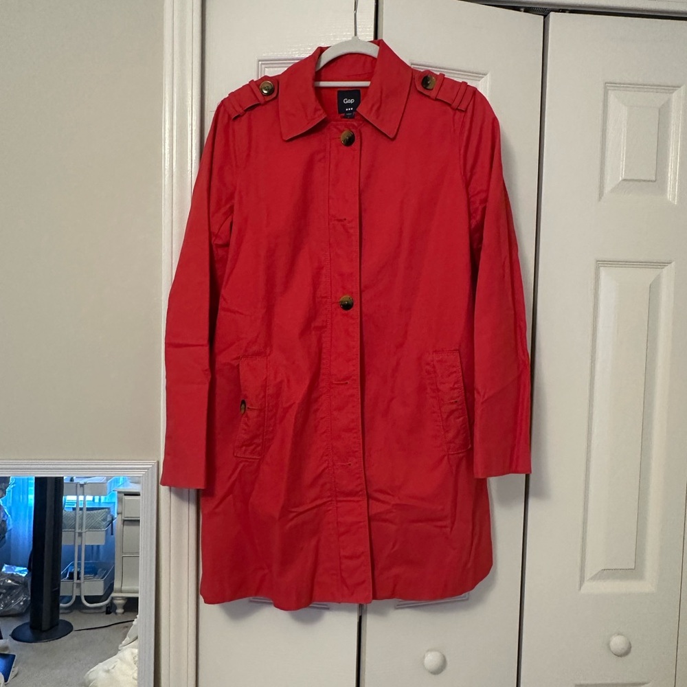 GAP Stylish Orange/Red Trench Coat